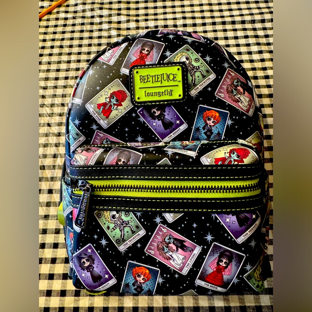 NWT Beetlejuice tarot card Loungefly mini backpack